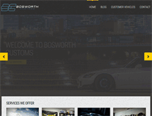 Tablet Screenshot of bosworthcustoms.com